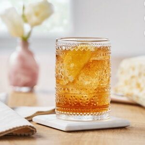 The Pioneer Woman Clear Textured Glass Tumbler set of 4 . 11 ounce